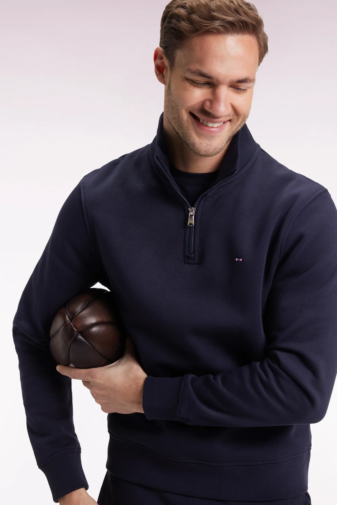 EDEN PARK 1/2 ZIP SWEAT - NAVY