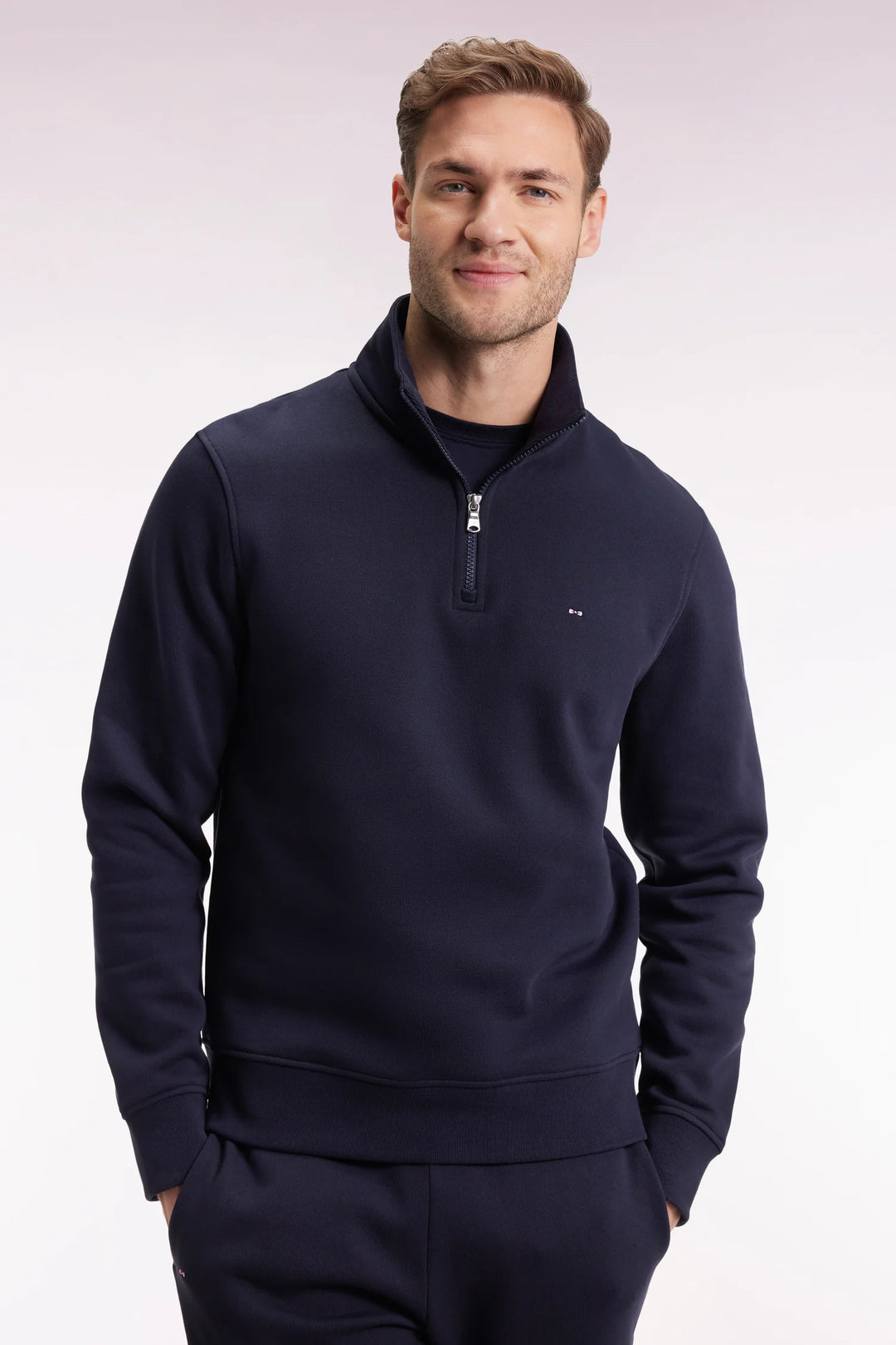 EDEN PARK 1/2 ZIP SWEAT - NAVY