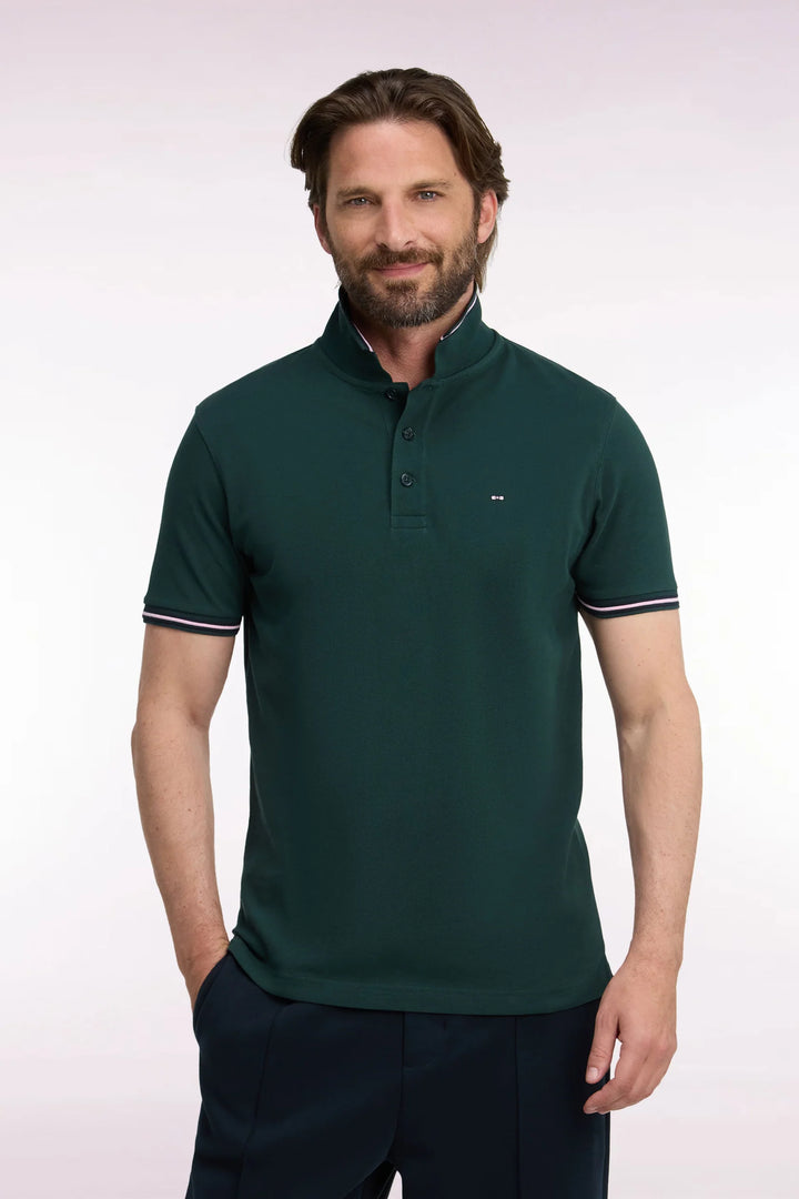 EDEN PARK SS PIQUE POLO - DARK GREEN