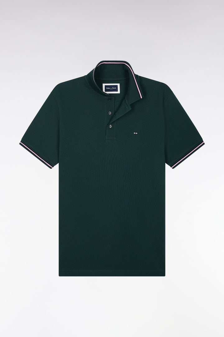 EDEN PARK SS PIQUE POLO - DARK GREEN