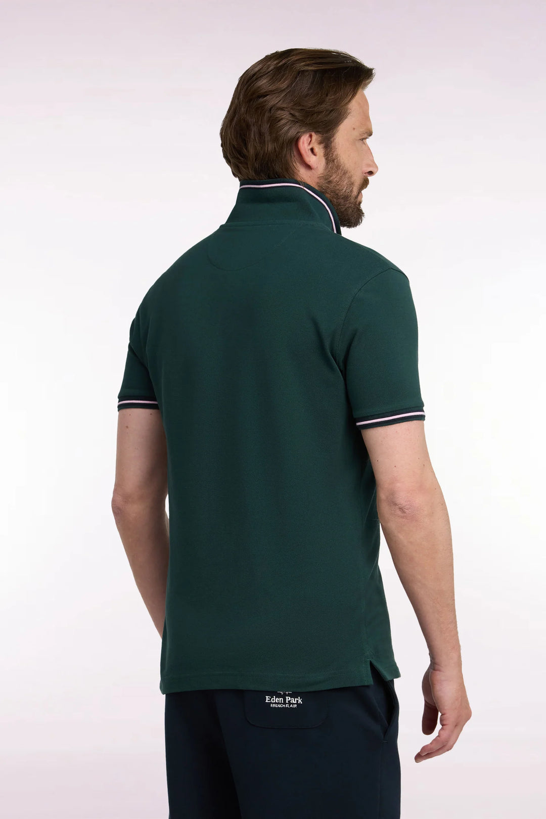 EDEN PARK SS PIQUE POLO - DARK GREEN