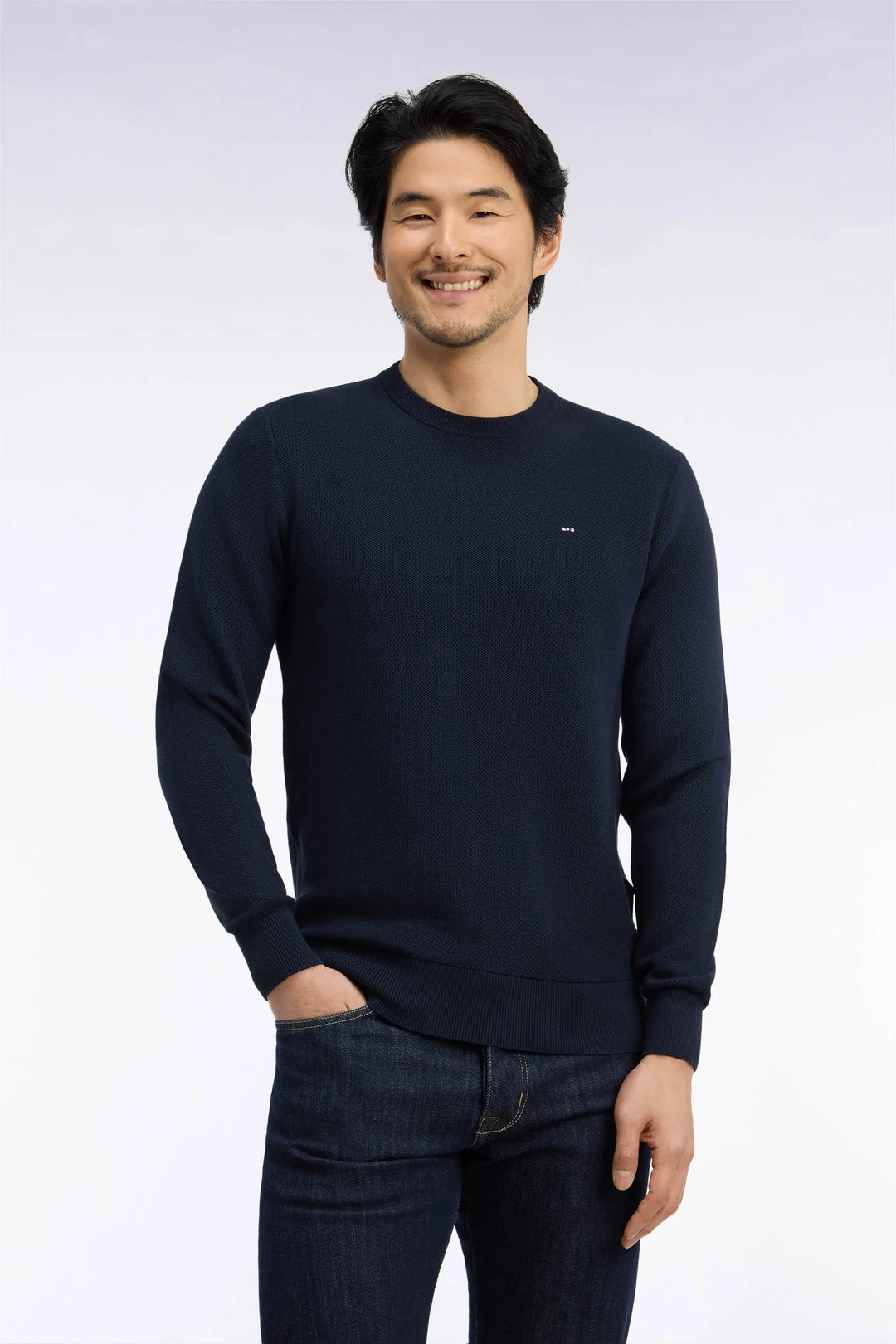 EDEN PARK ROUND NECK SWEAT - NAVY