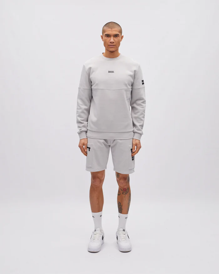 DIESEL HARLAN SWEATSHIRT - SHALE GREY