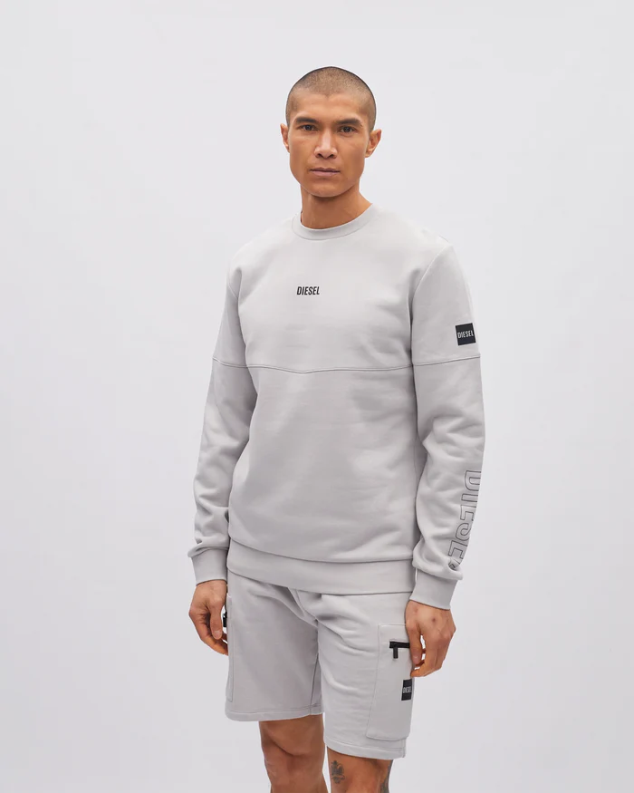DIESEL HARLAN SWEATSHIRT - SHALE GREY