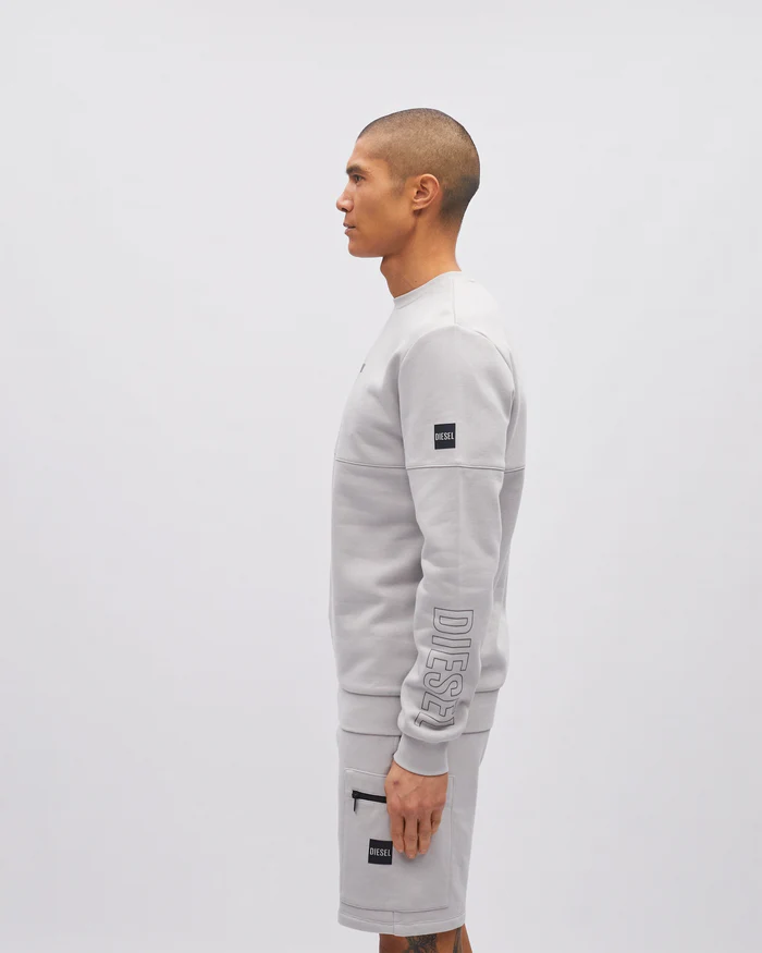 DIESEL HARLAN SWEATSHIRT - SHALE GREY