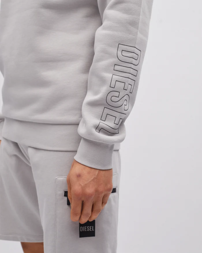 DIESEL HARLAN SWEATSHIRT - SHALE GREY