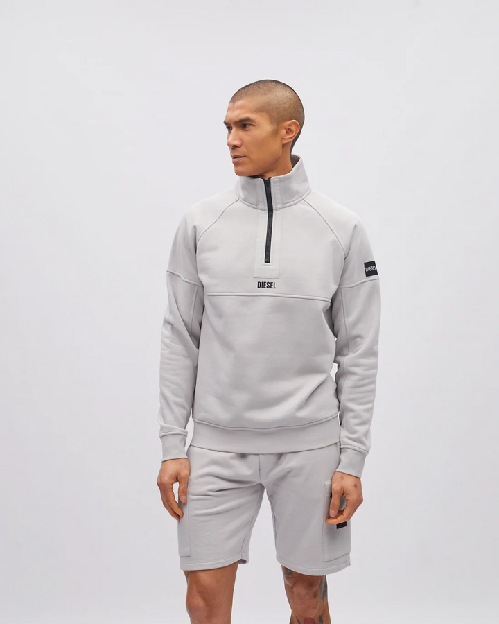 DIESEL HATCHER HALF ZIP - SHALE GREY