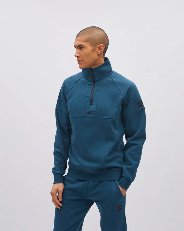 DIESEL HATCHER HALF ZIP - OCEAN TEAL
