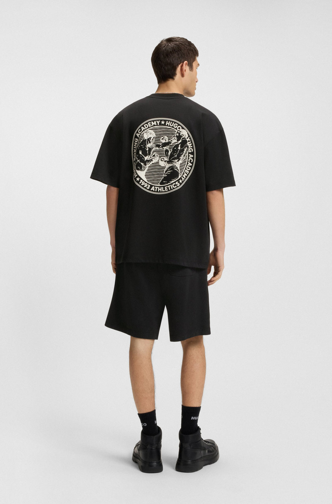 HUGO DWRESTO TEE - 001 BLACK