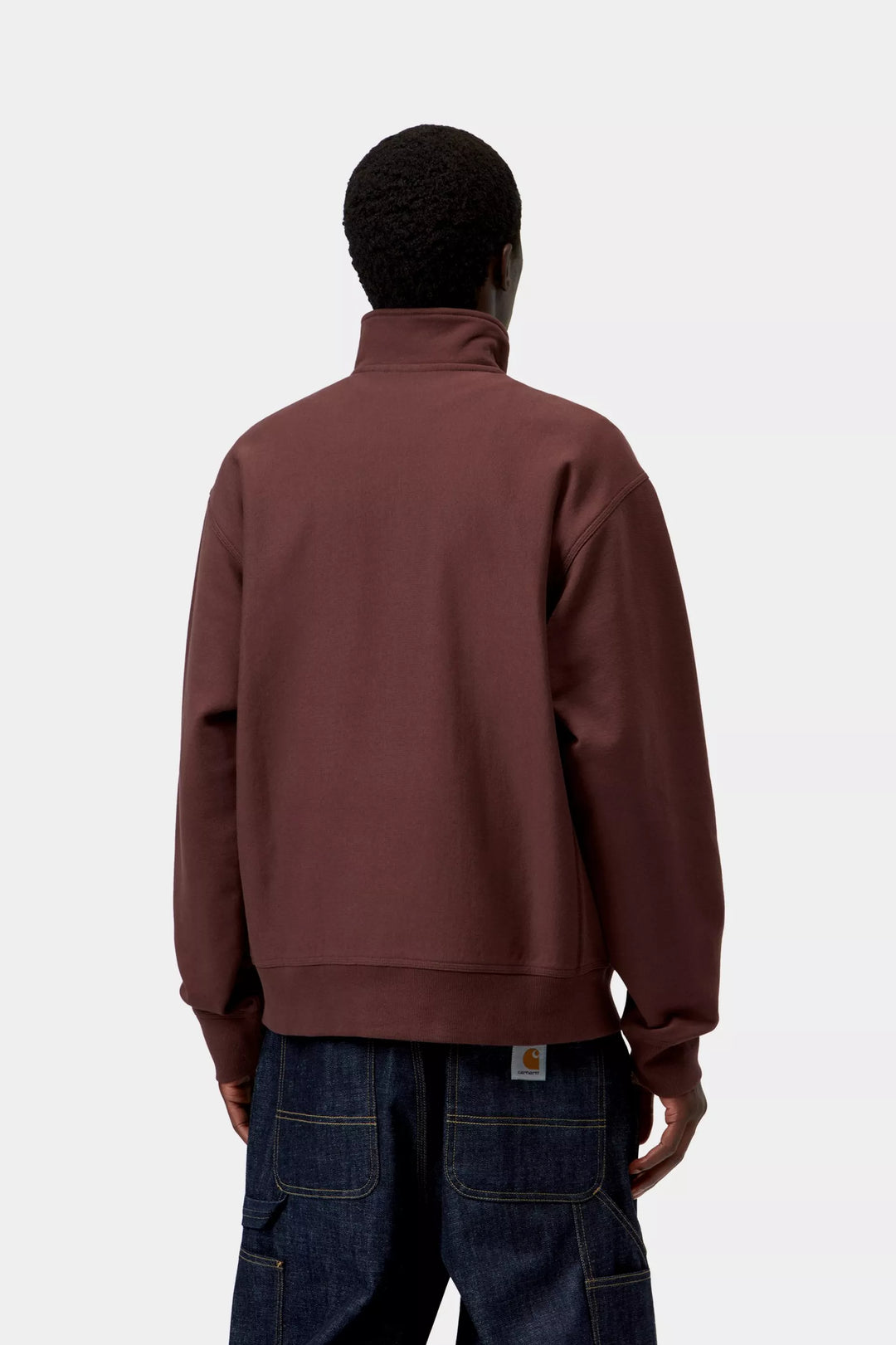 CARHARTT HALF ZIP AMERICAN SCRIPT SWEAT