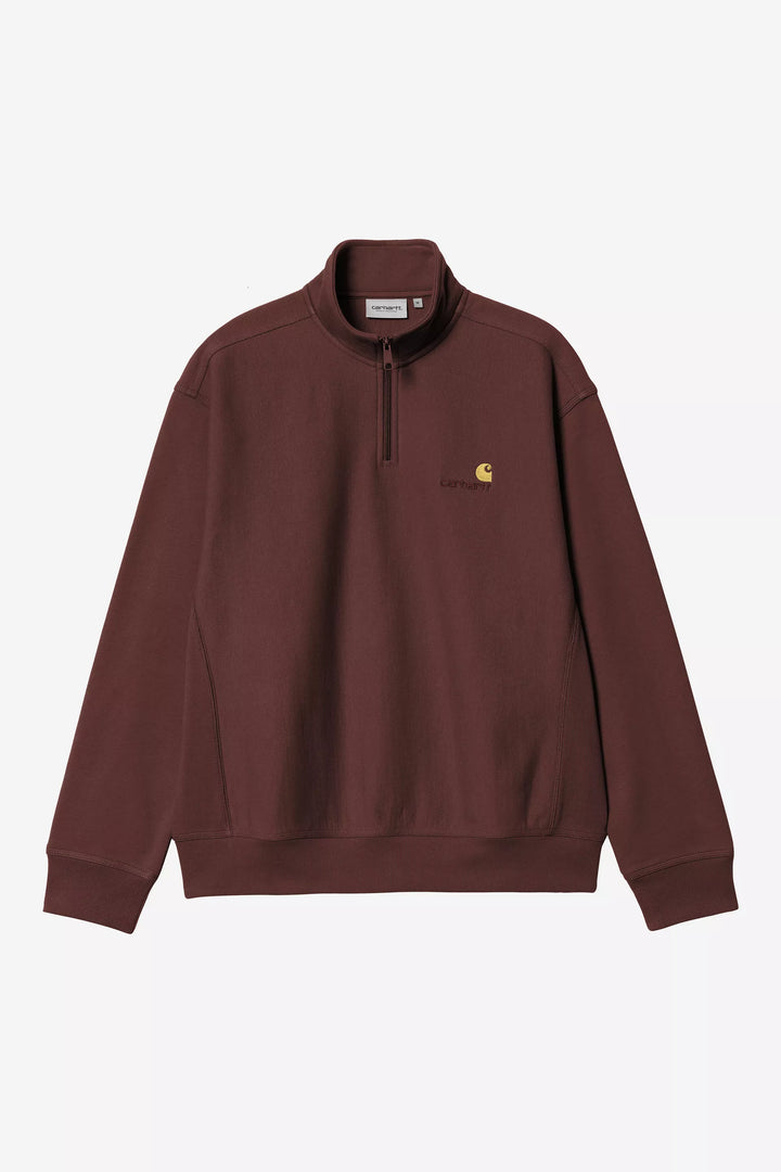 CARHARTT HALF ZIP AMERICAN SCRIPT SWEAT