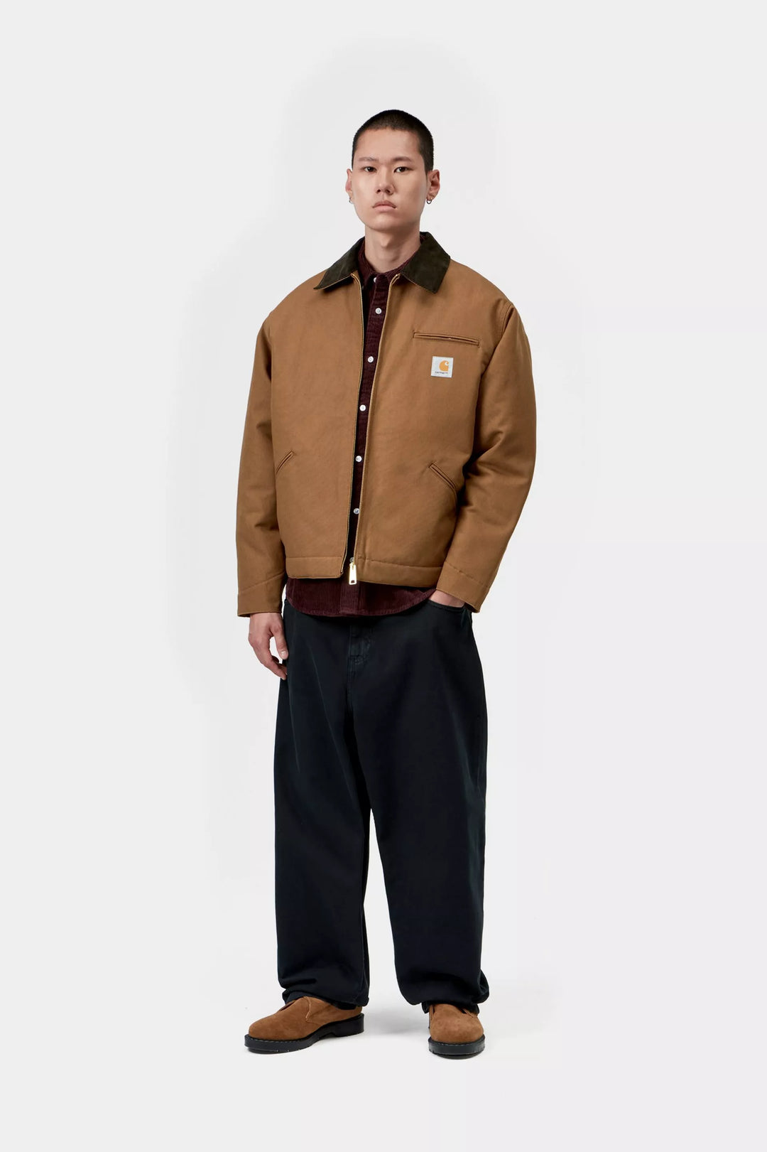 CARHARTT OG DETROIT JACKET - BROWN