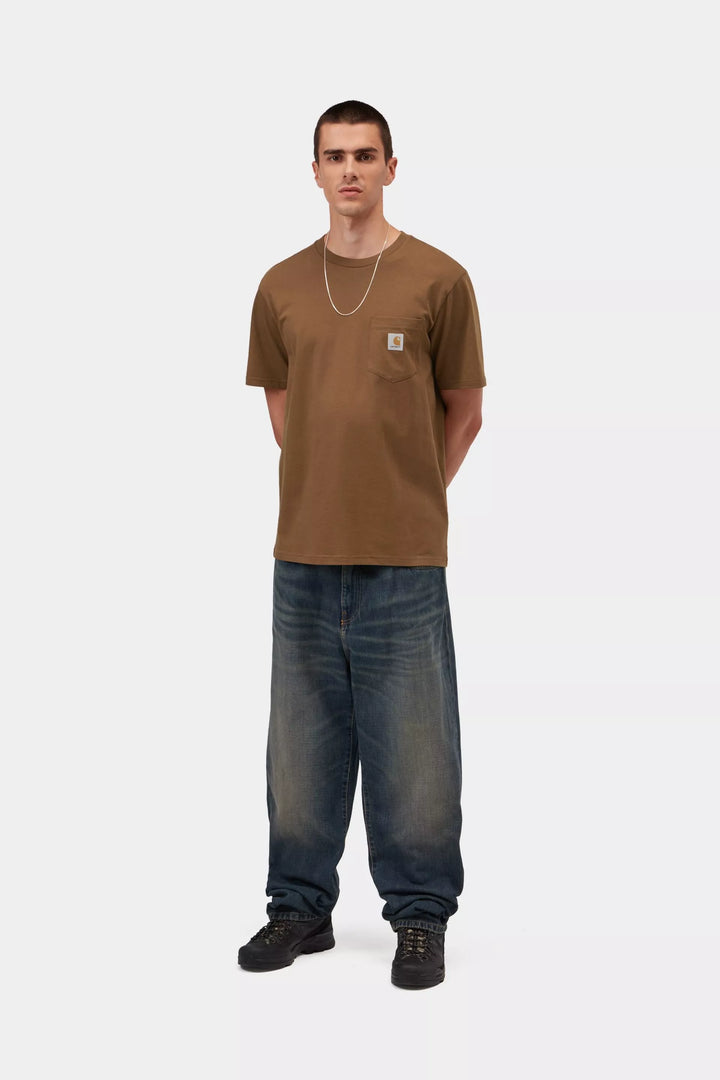 CARHARTT S/S POCKET T-SHIRT - BROWN