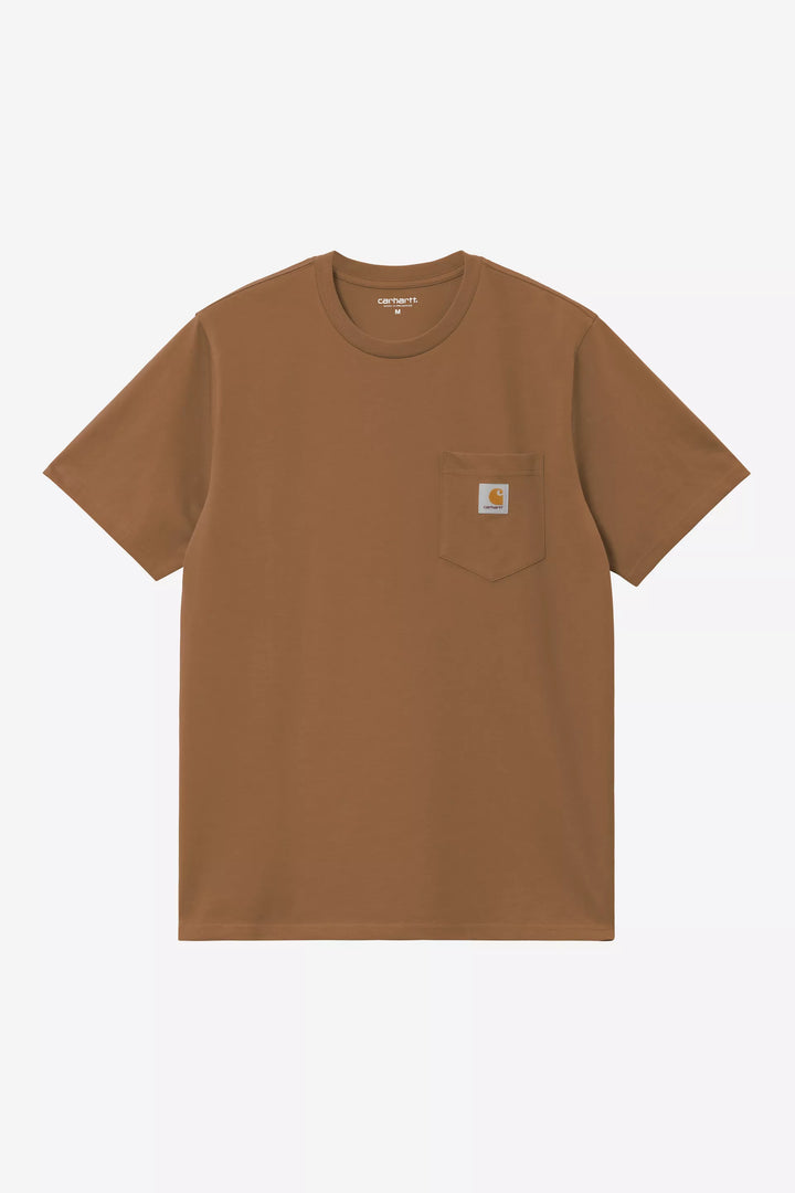 CARHARTT S/S POCKET T-SHIRT - BROWN
