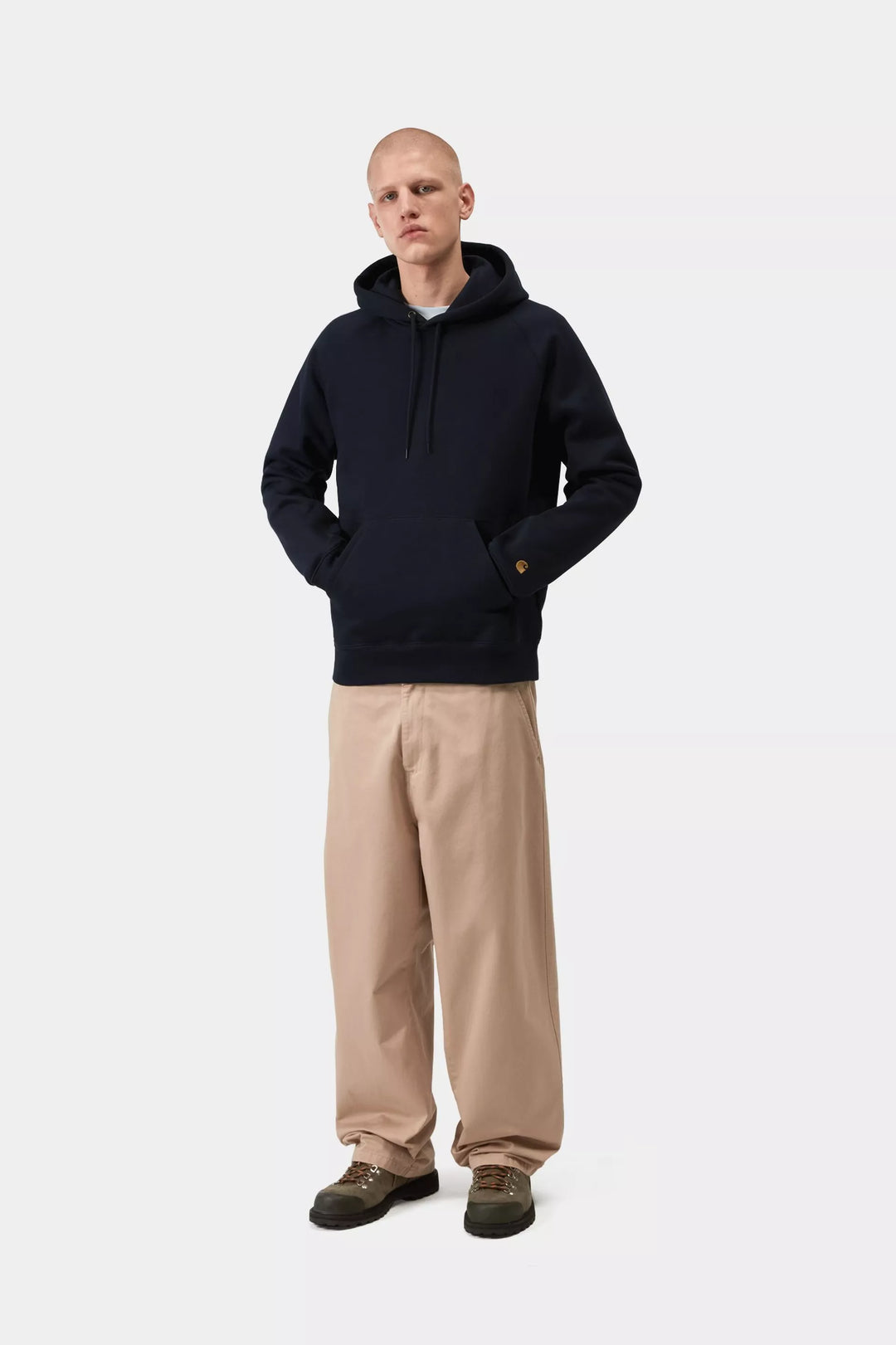 CARHARTT HOODED CHASE SWEAT - DARK NAVY