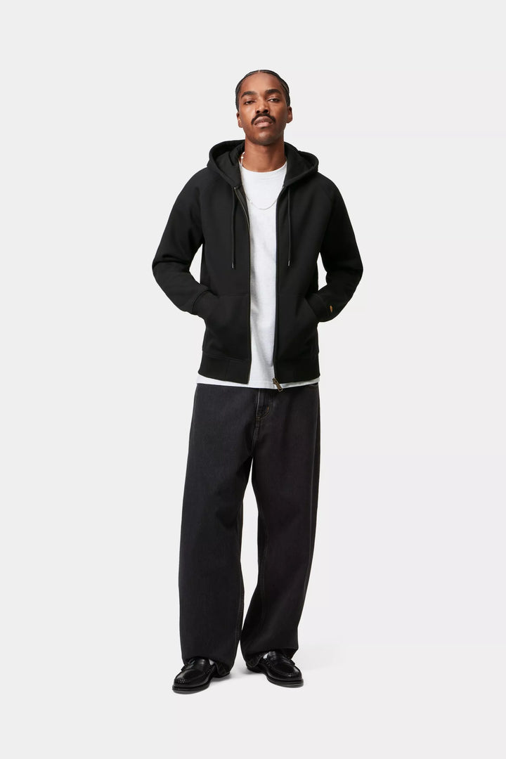 CARHARTT HOODED CHASE JACKET - BLACK