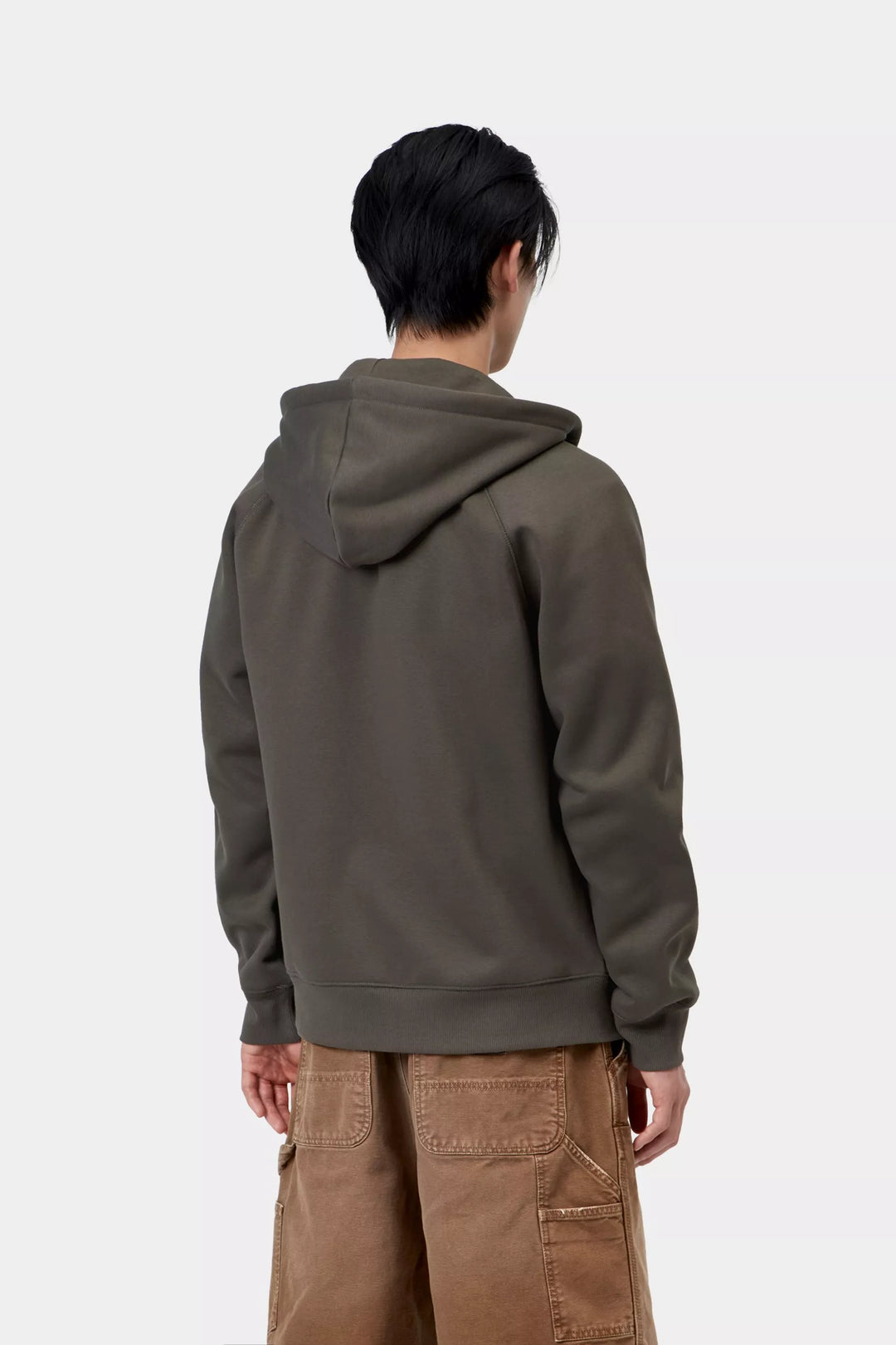 CARHARTT HOODED CHASE JACKET - SHUNGITE