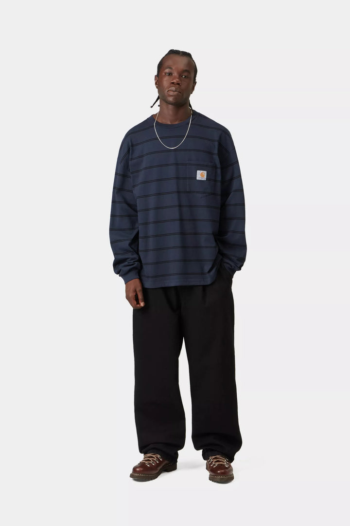 CARHARTT L/S CARDONA POCKET T-SHIRT - CARDONA STRIPE