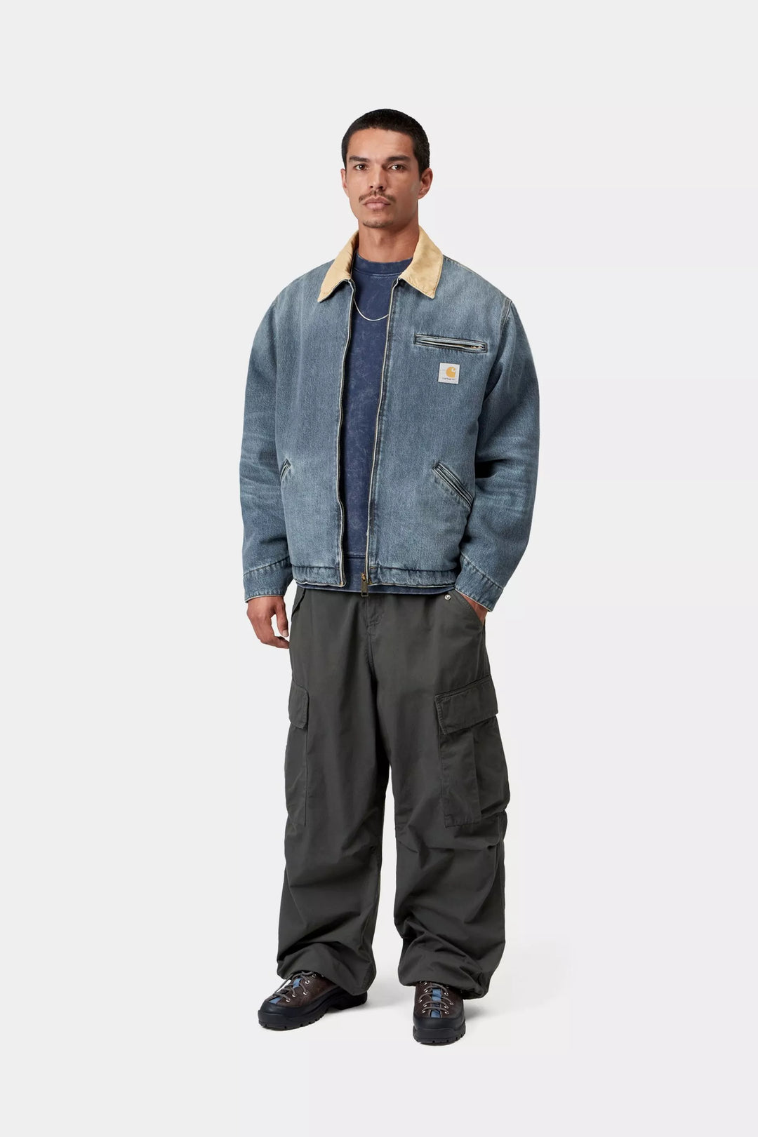 CARHARTT OG DETROIT JACKET - BLUE/DUSTY