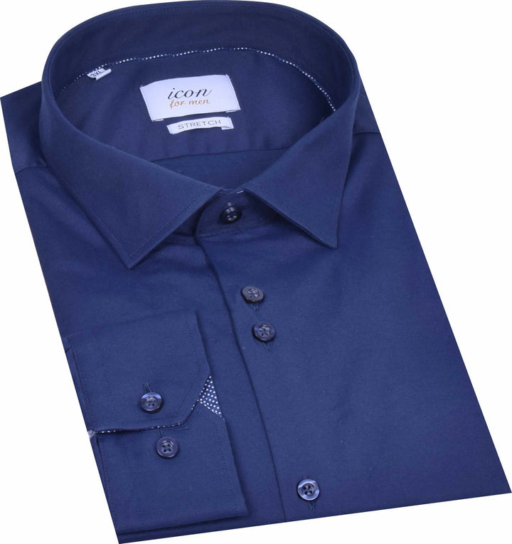 ICON TAILORED SHIRT - NAVY