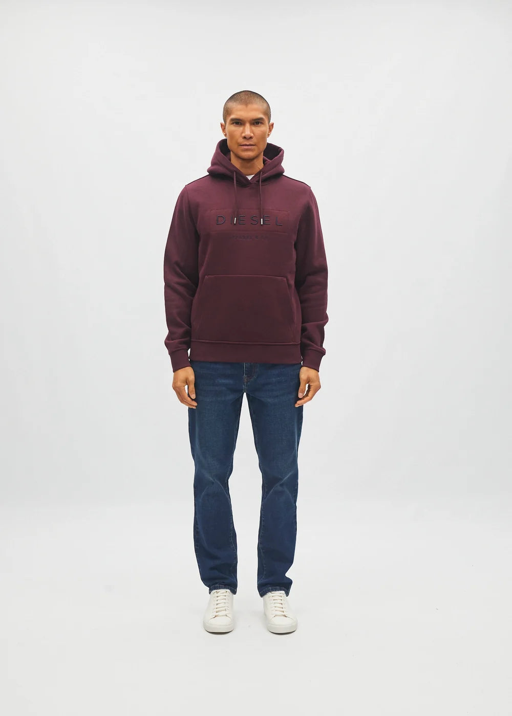 DIESEL JAMESON HOODIE - DEEP BURGUNDY