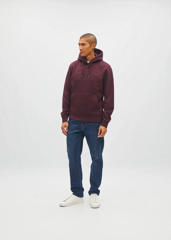 DIESEL JAMESON HOODIE - DEEP BURGUNDY