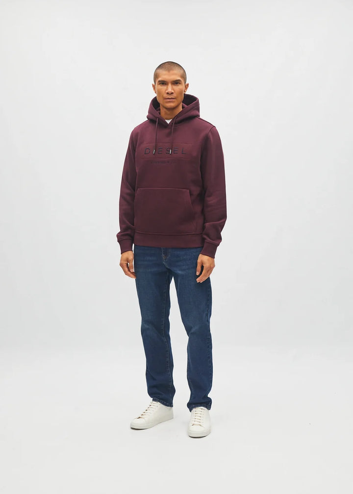 DIESEL JAMESON HOODIE - DEEP BURGUNDY