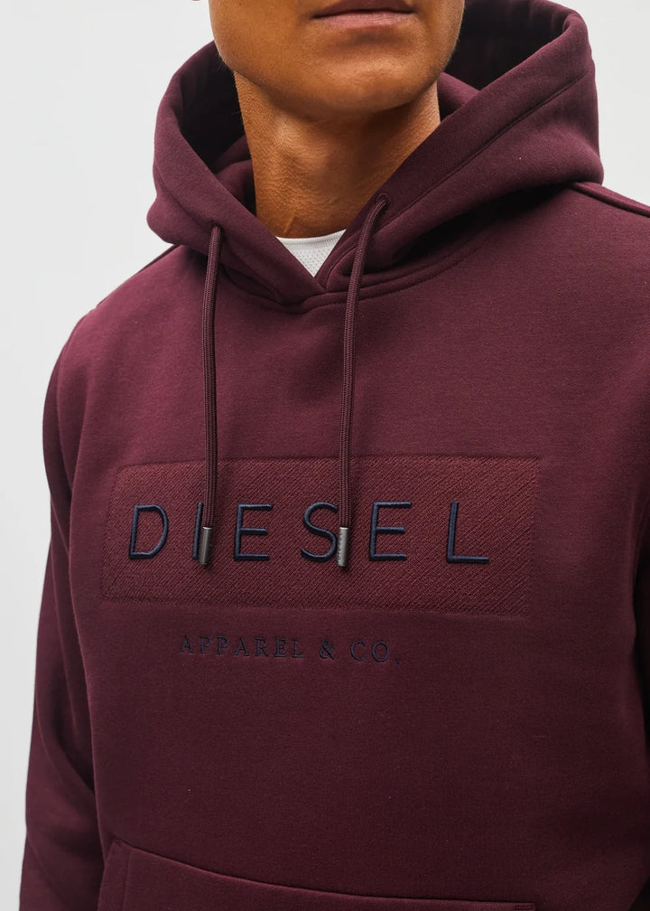 DIESEL JAMESON HOODIE - DEEP BURGUNDY