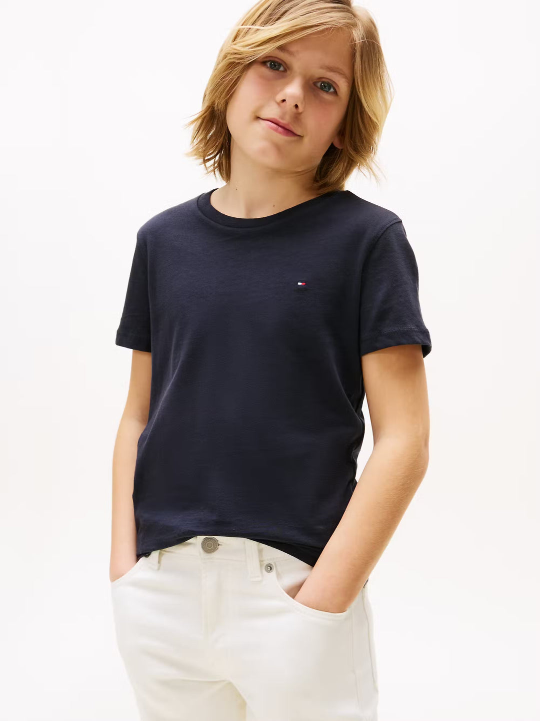 TH BOYS BASIC TEE - NAVY