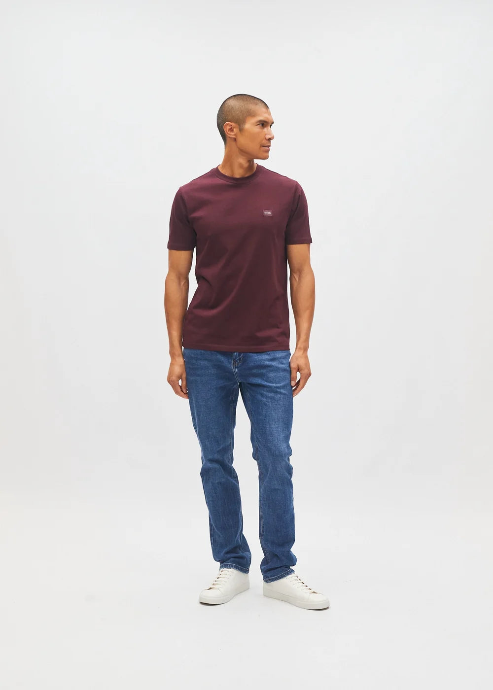 DIESEL JOHN TEE - DEEP BURGUNDY