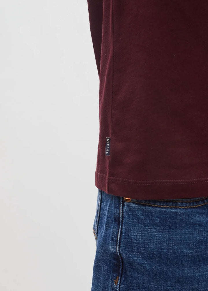 DIESEL JOHN TEE - DEEP BURGUNDY
