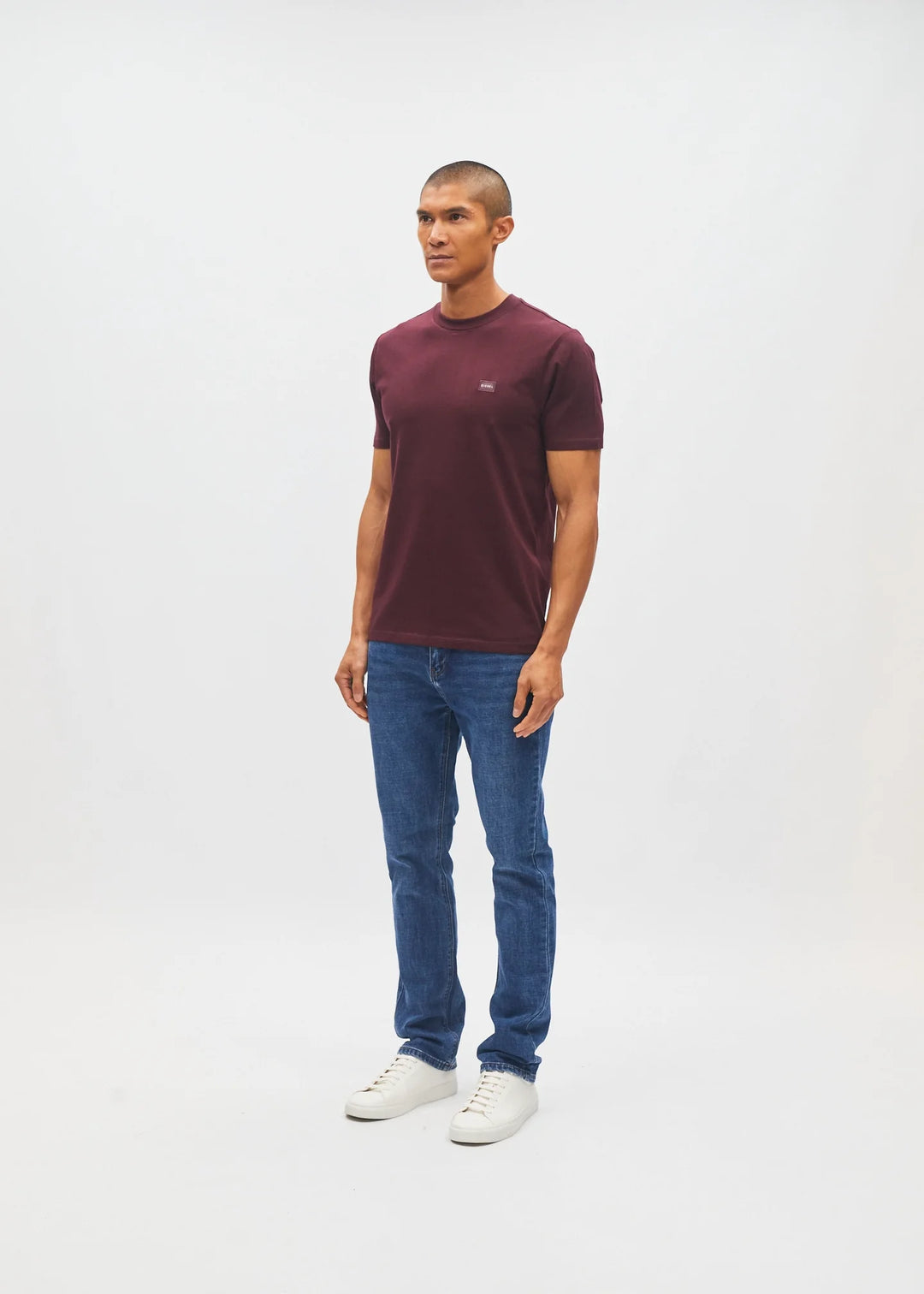 DIESEL JOHN TEE - DEEP BURGUNDY