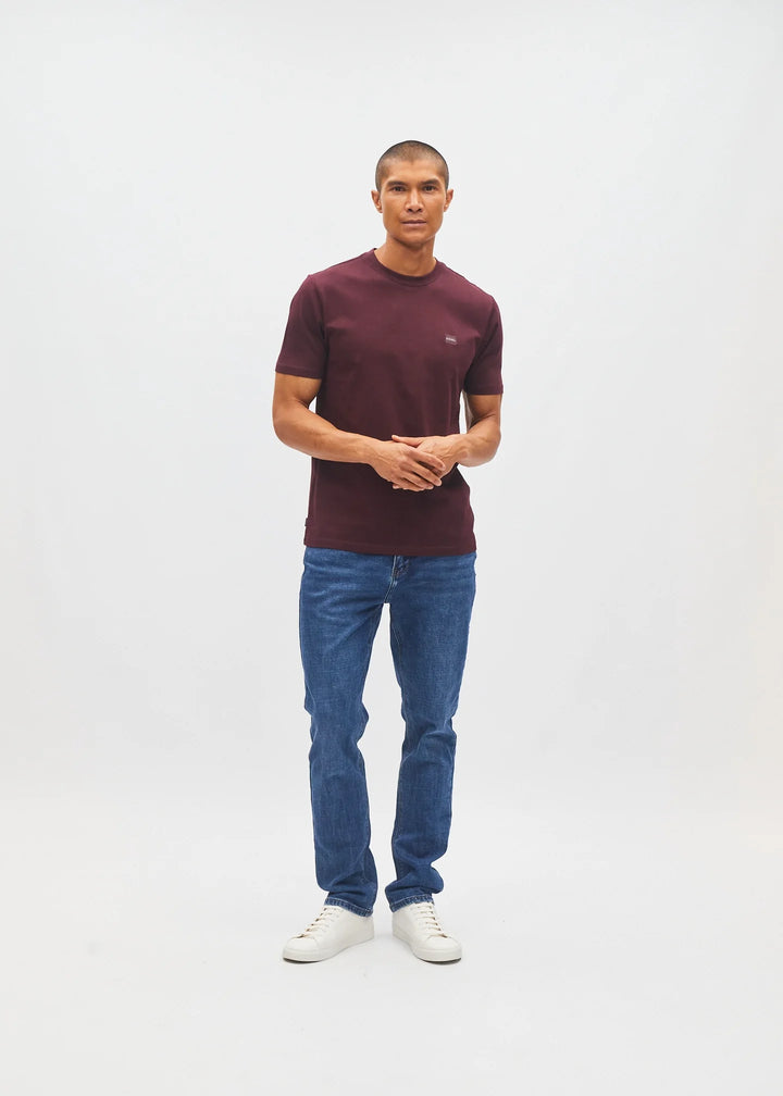 DIESEL JOHN TEE - DEEP BURGUNDY