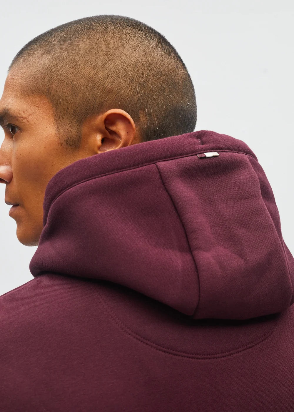 DIESEL JULIAN HOODIE - DEEP BURGUNDY