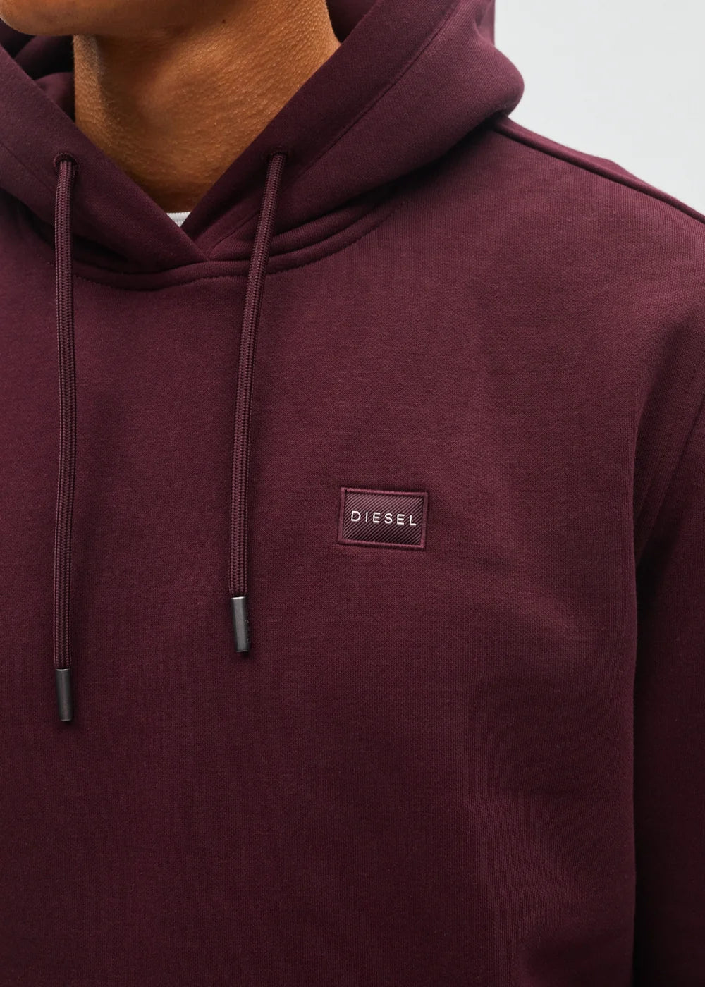DIESEL JULIAN HOODIE - DEEP BURGUNDY