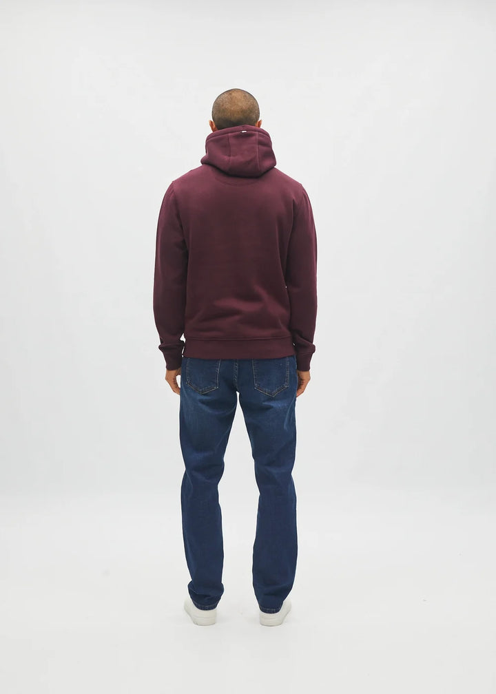 DIESEL JULIAN HOODIE - DEEP BURGUNDY