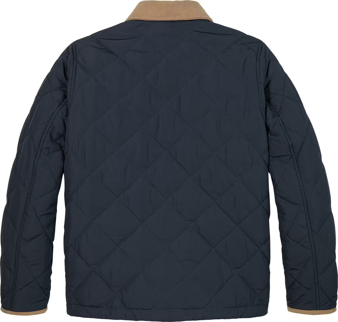 TH BOYS CONTRAST COLLAR QUILTED JACKET