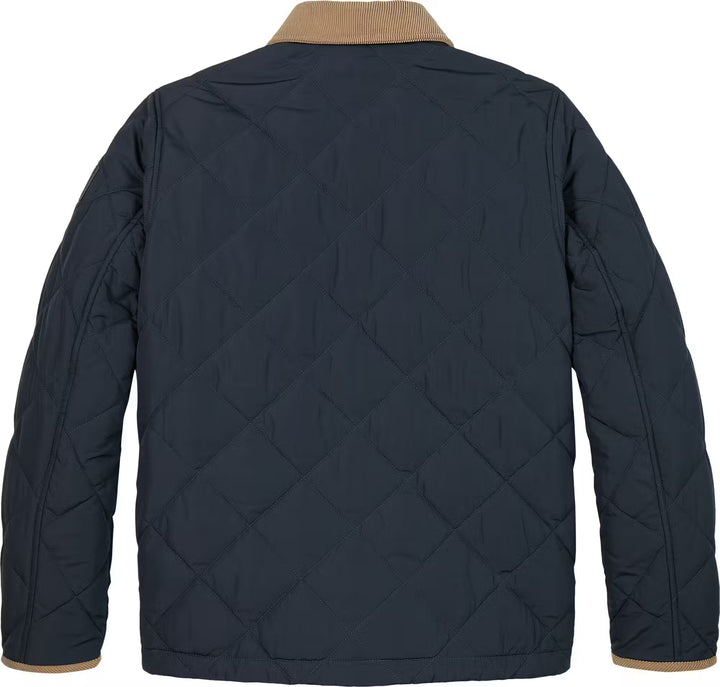 TH BOYS CONTRAST COLLAR QUILTED JACKET