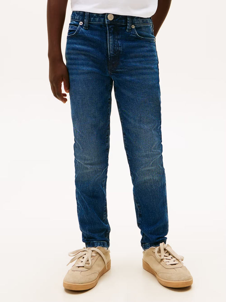 TOMMY HILFIGER BOYS STRAIGHT DARK JEANS