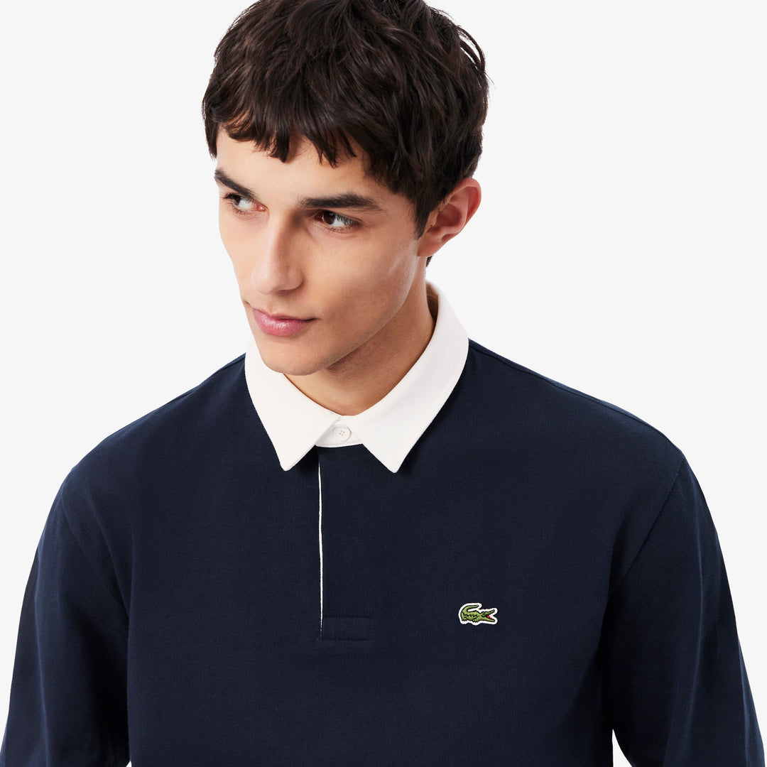 LACOSTE CLASSIC HEAVY COTTON RUGBY TOP