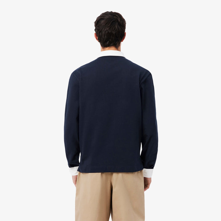 LACOSTE CLASSIC HEAVY COTTON RUGBY TOP