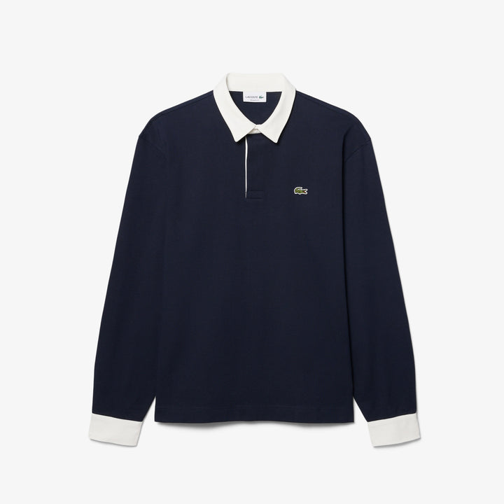 LACOSTE CLASSIC HEAVY COTTON RUGBY TOP