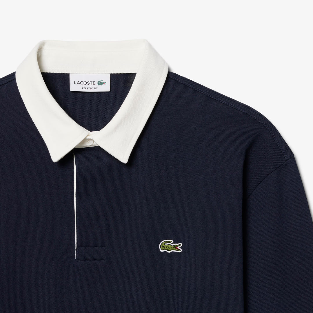 LACOSTE CLASSIC HEAVY COTTON RUGBY TOP