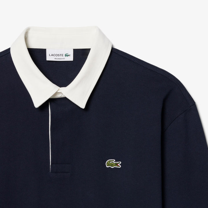 LACOSTE CLASSIC HEAVY COTTON RUGBY TOP
