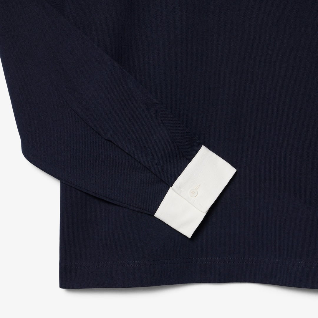 LACOSTE CLASSIC HEAVY COTTON RUGBY TOP