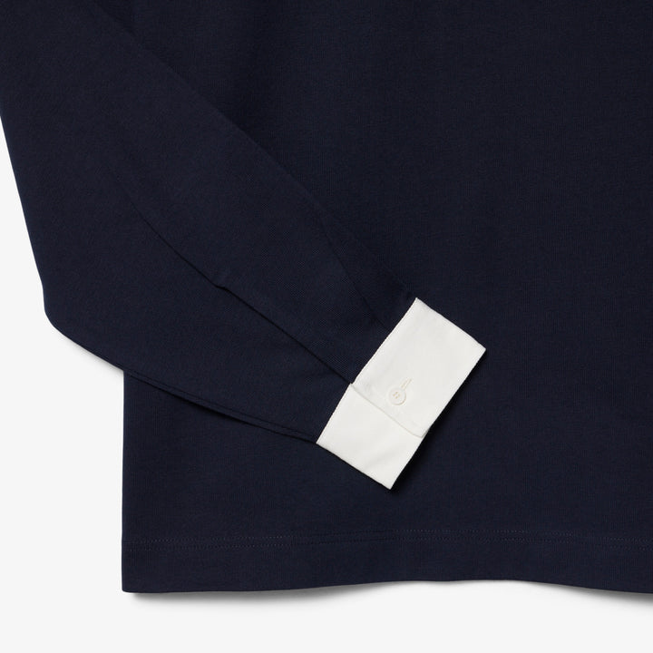 LACOSTE CLASSIC HEAVY COTTON RUGBY TOP