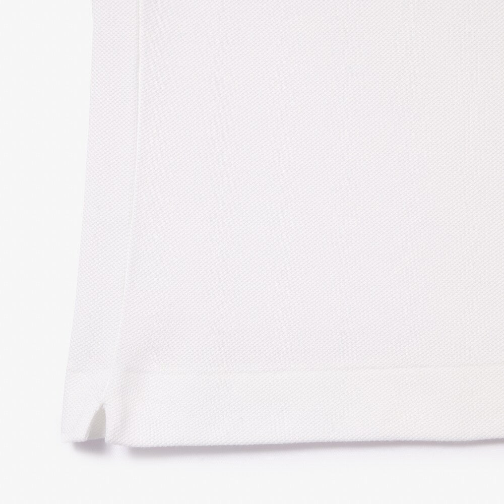 LACOSTE PIQUÉ COTTON POLO - WHITE