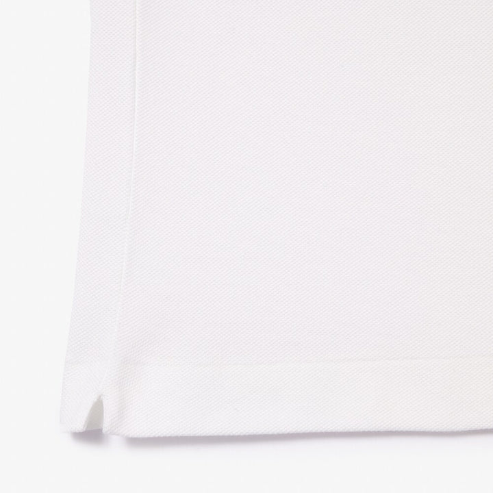 LACOSTE PIQUÉ COTTON POLO - WHITE