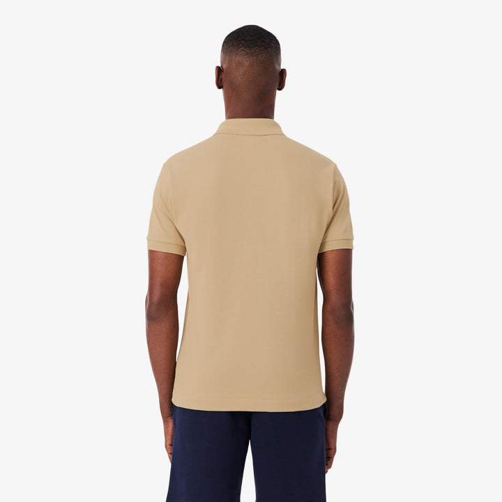 LACOSTE PIQUÉ COTTON POLO - BEIGE