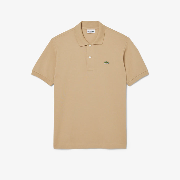 LACOSTE PIQUÉ COTTON POLO - BEIGE